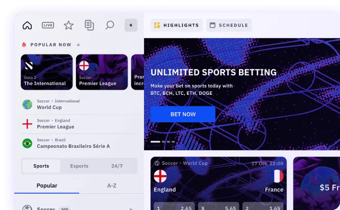Sportsbook interface