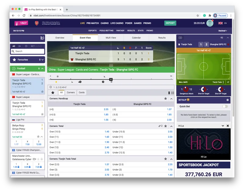 Sportsbook — solution render