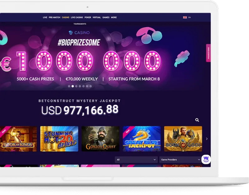 White Label iGaming Solution — product render