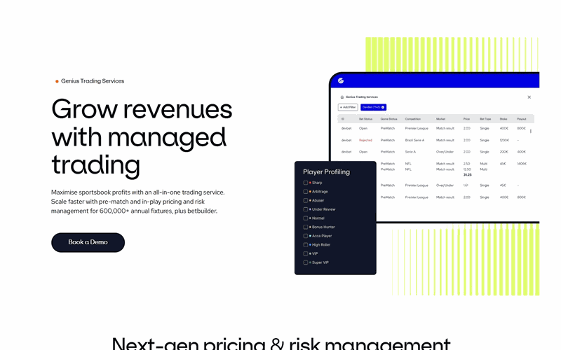 Genius Trading Services interface