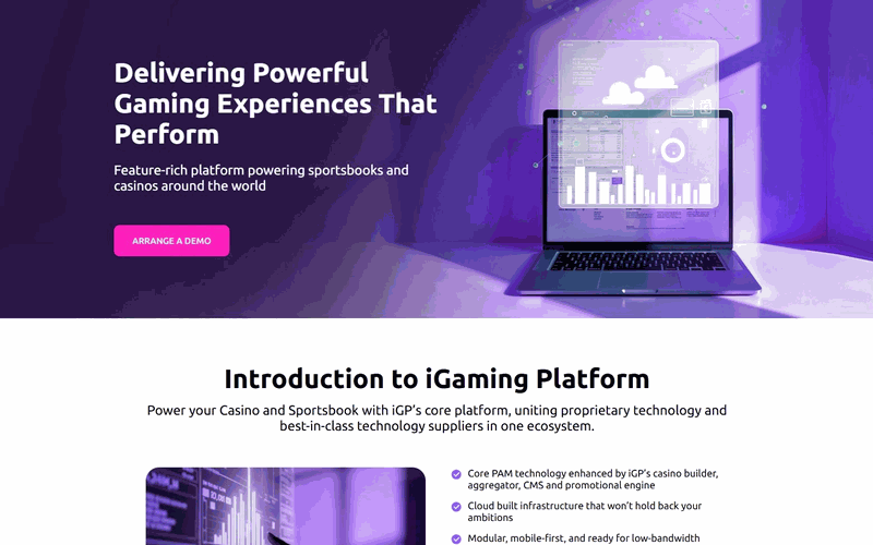 iGP Platform interface
