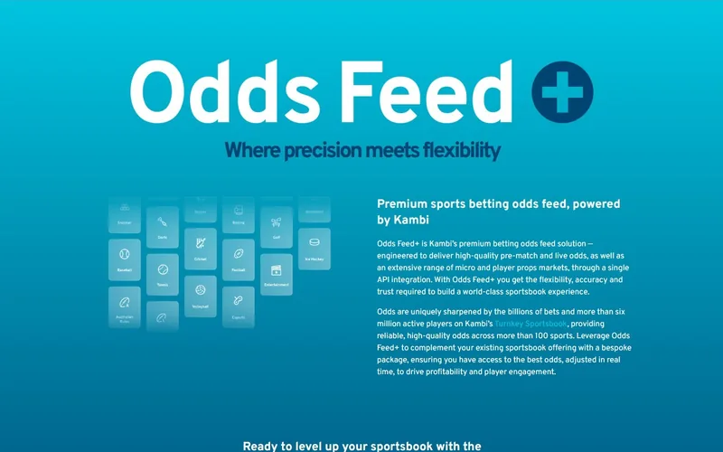 Odds Feed+ interface