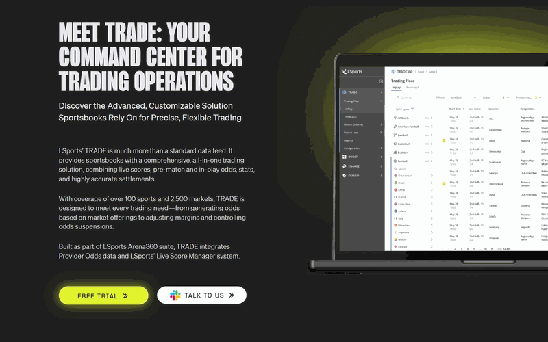 TRADE Odds Engine (TRADE360) interface