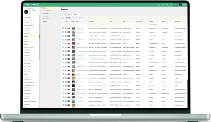 Game Aggregator interface