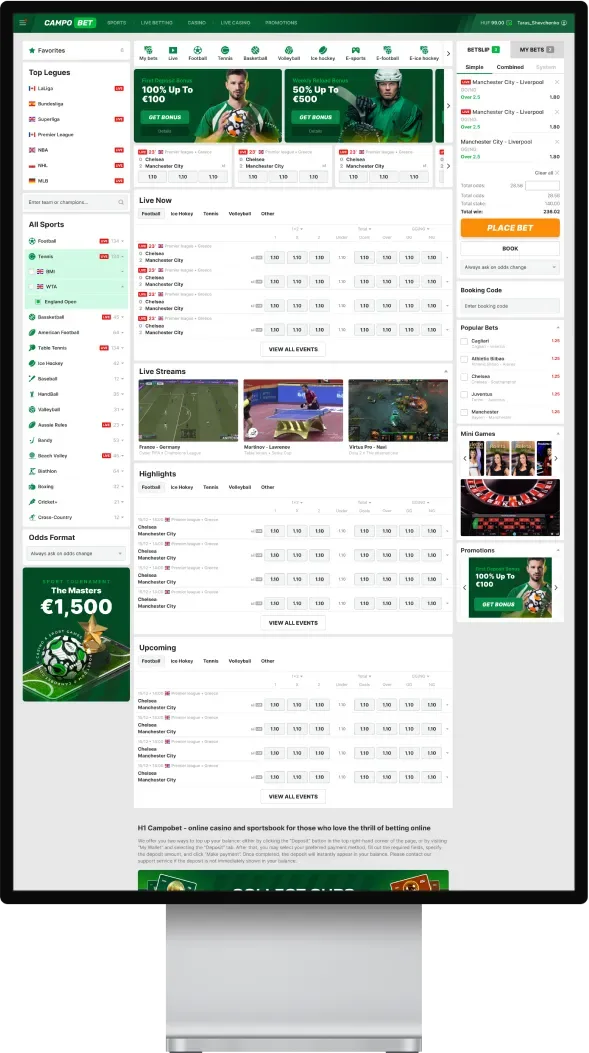 White-Label Casino & Sportsbook — solution render