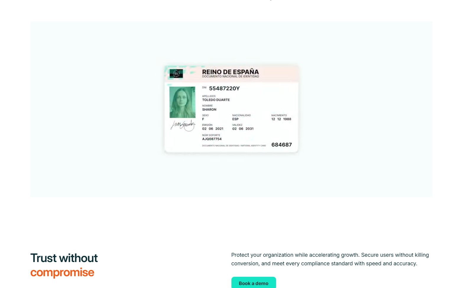 Identity & Document Verification interface